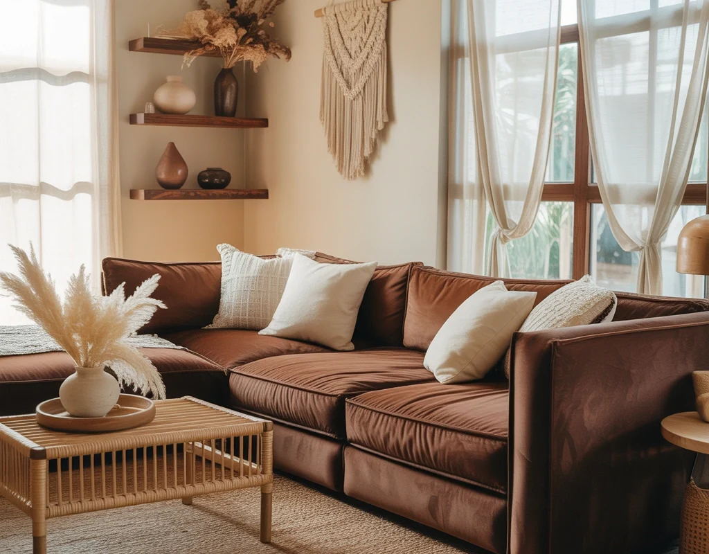 Create a Boho Living Room with Woven Decor