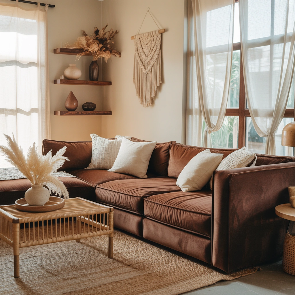 Create a Boho Living Room with Woven Decor
