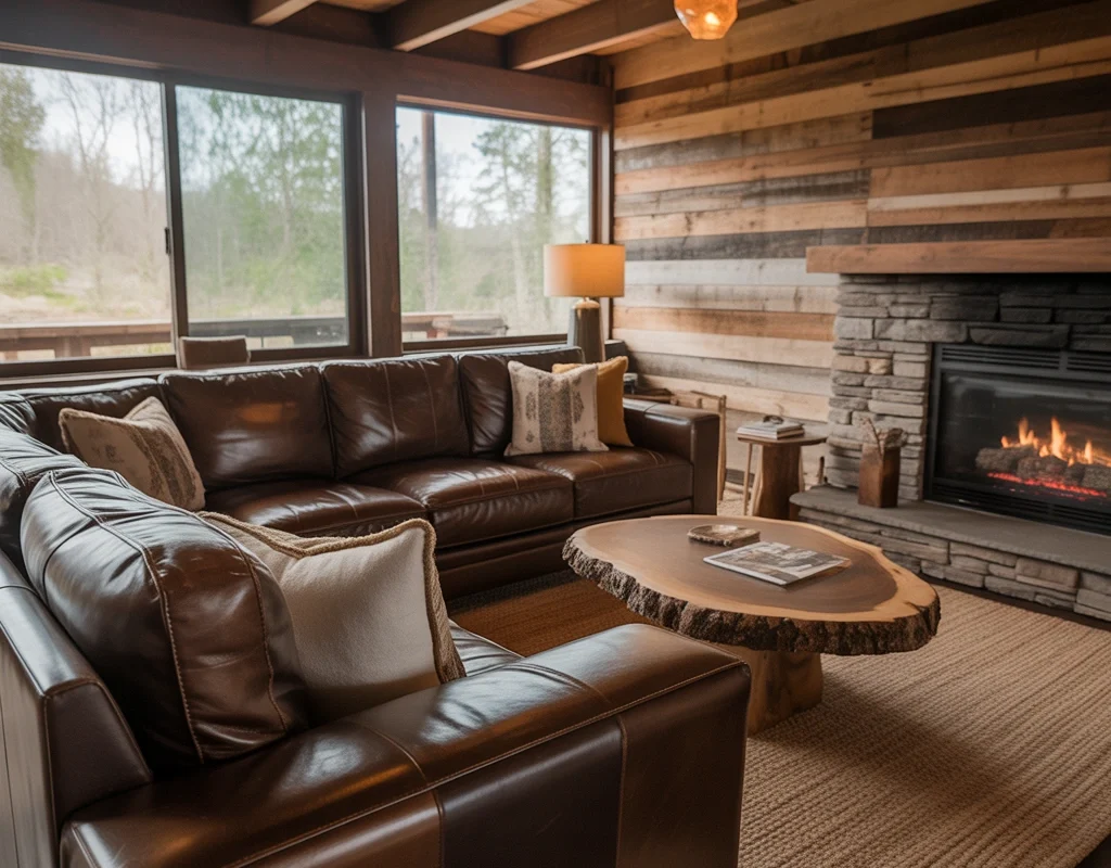 Create a Cozy Rustic Living Room with Wood Elements
