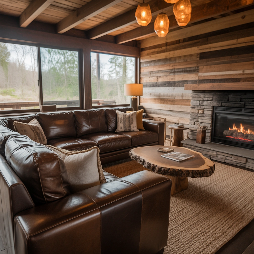 Create a Cozy Rustic Living Room with Wood Elements