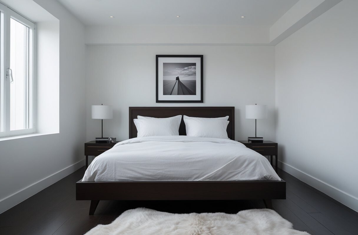 Crisp White Contrast for a Modern Edge