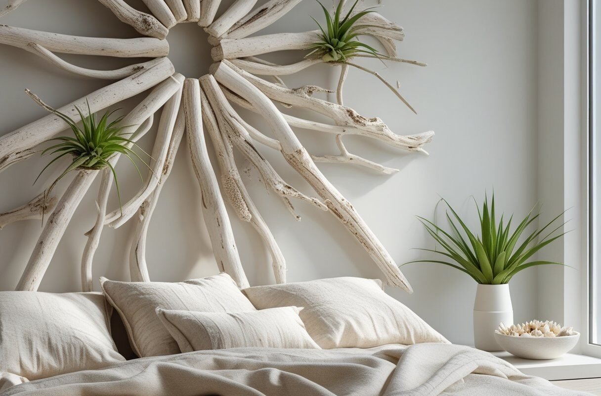 Driftwood and Air Plant Sculpture