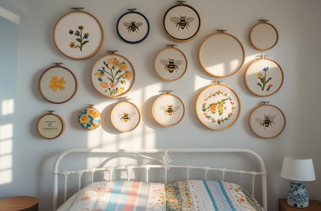 Embroidery Hoop Gallery Wall
