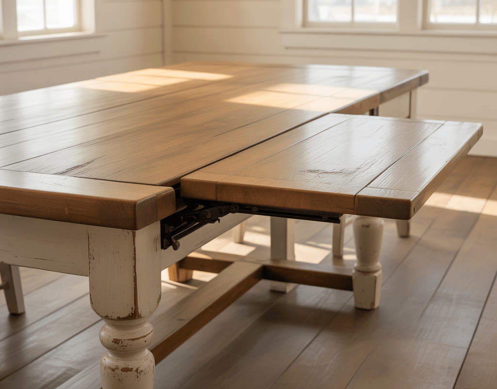 Extendable Farmhouse Dining Room Table