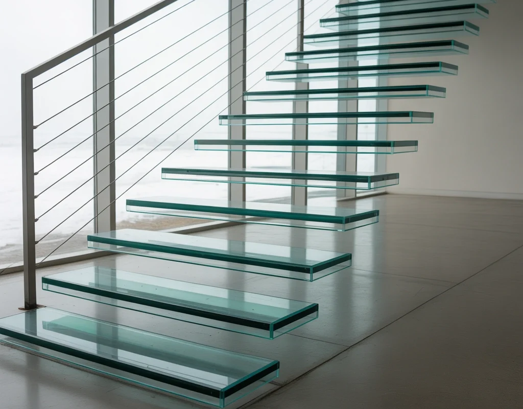 Glass Steps for Modern Elegance