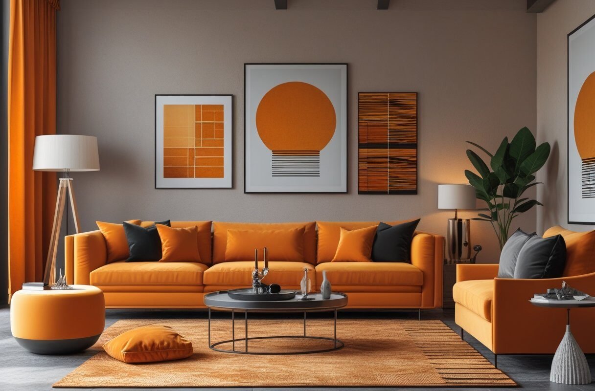 Go Monochrome with Shades of Orange