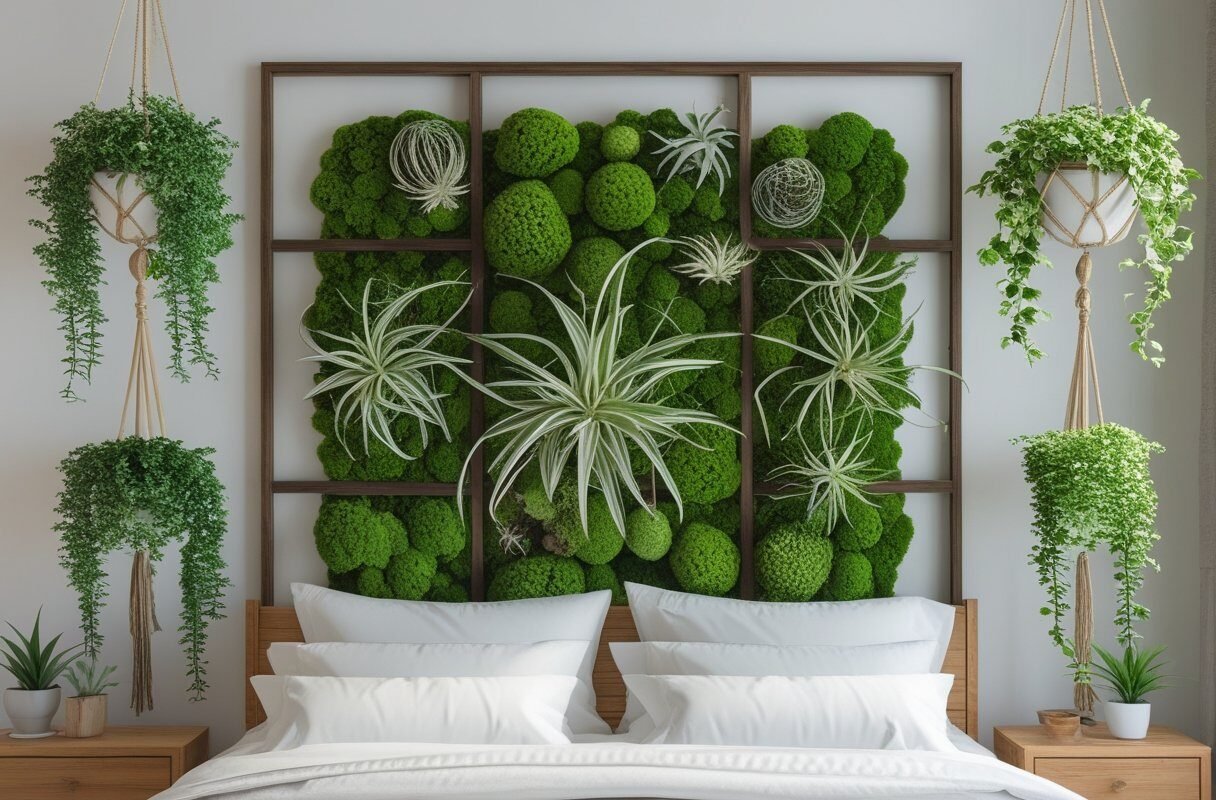 Hanging Plants and Living Wall Art Panel