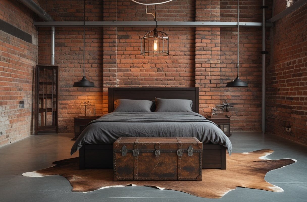 Industrial Edge with Raw Metals and Leather