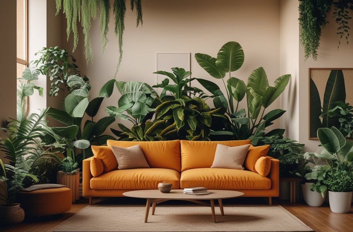 Integrate with Earthy Green Plants