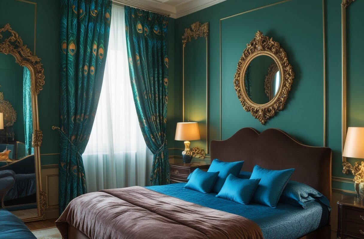 Jewel Tone Luxe for a Rich Enveloping Space