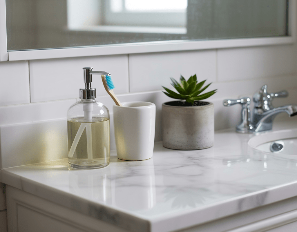 Keep the Countertop Simple and Styled