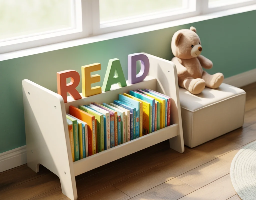 Kids’ Book Rack Design for a Fun and Accessible Reading Corner