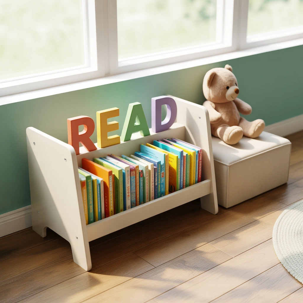 Kids’ Book Rack Design for a Fun and Accessible Reading Corner