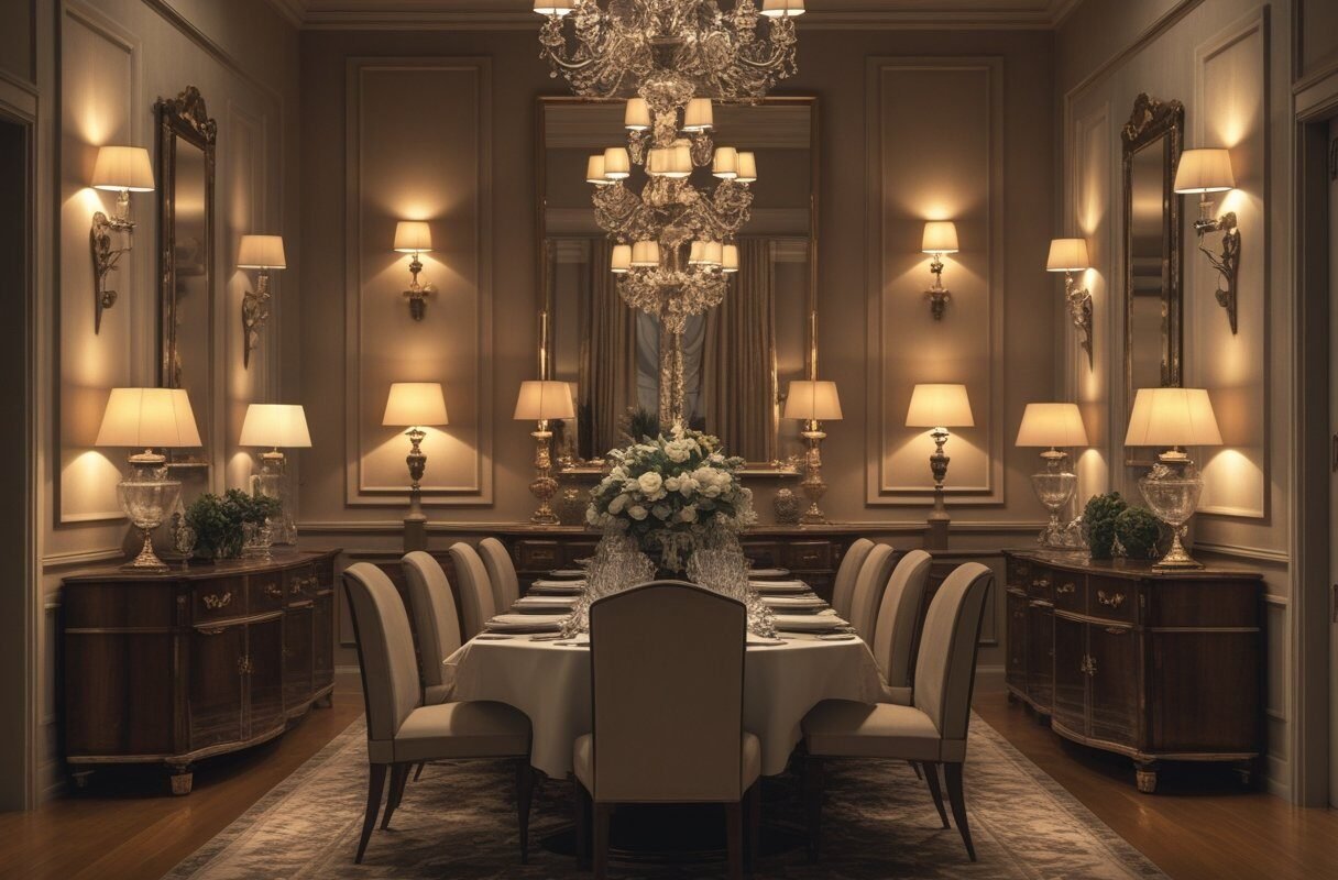 Layer Lighting With Sconces and Lamps