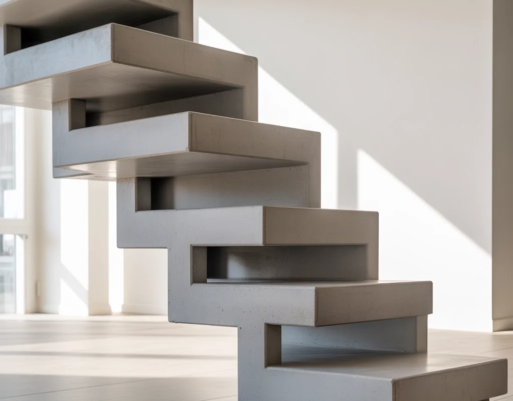 Minimalist Concrete Steps