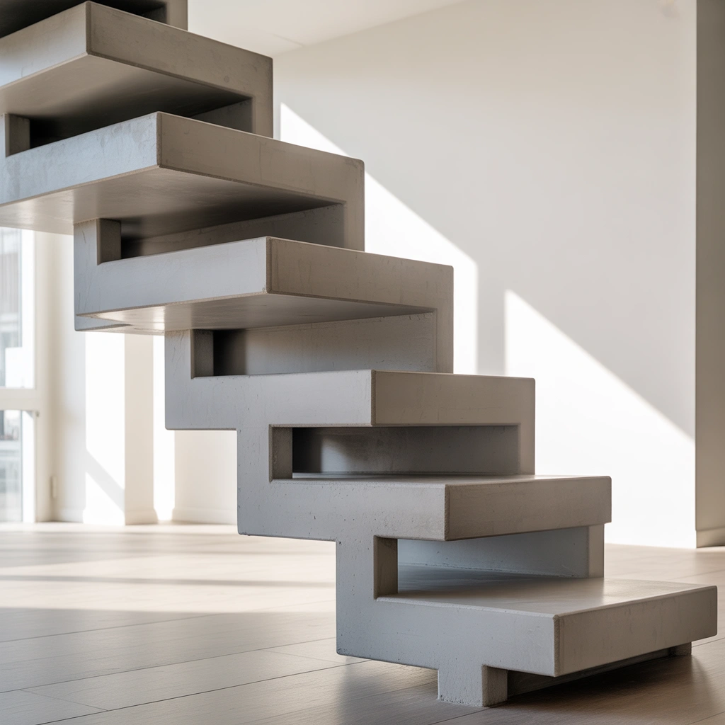 Minimalist Concrete Steps