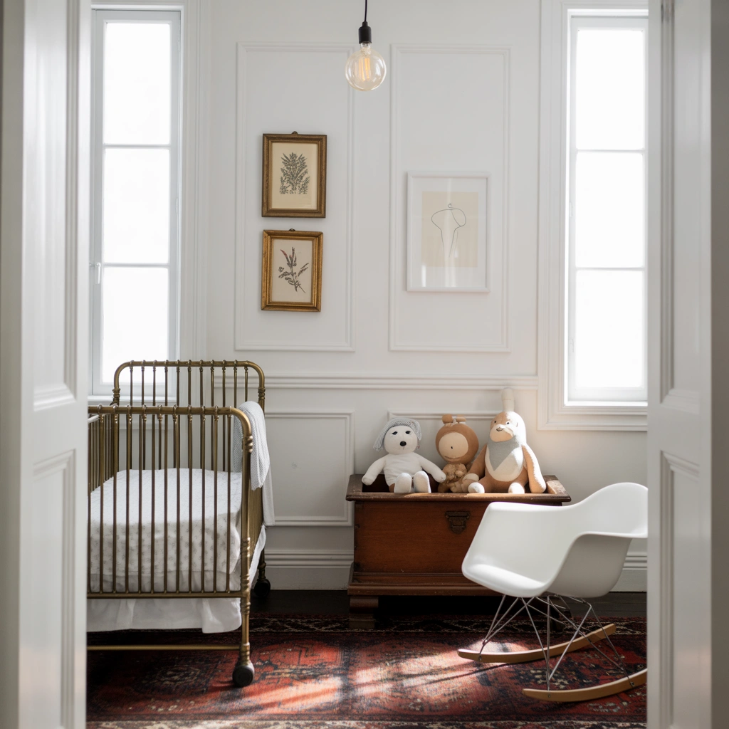Mix Old and New for a Balanced Vintage Nursery