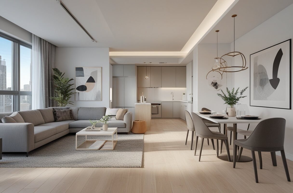Open Concept Living and Dining