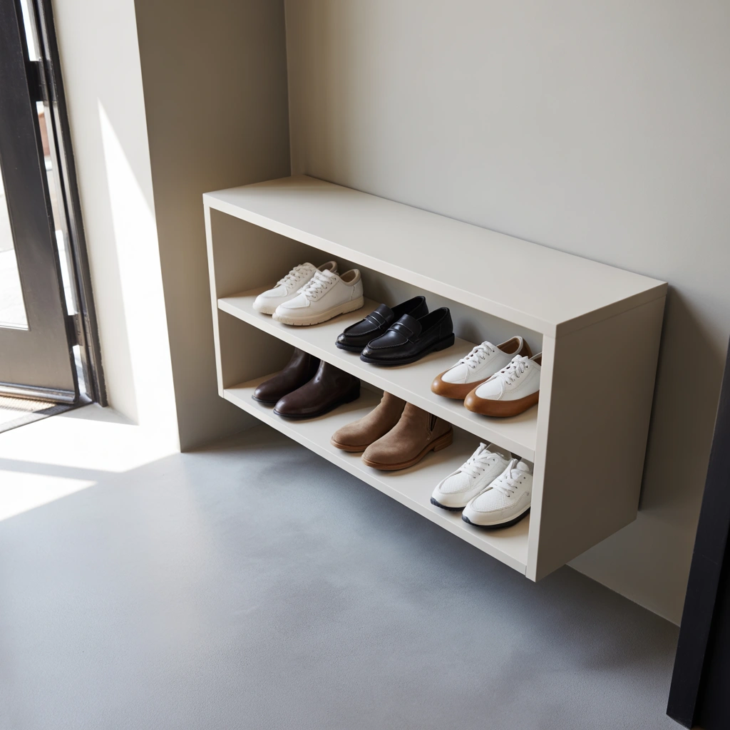 Open Shelf Shoe Rack for Quick Daily Use