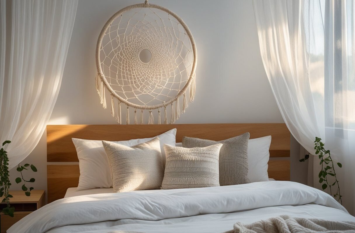 Oversized Macramé Dream Catcher Wall Hanging