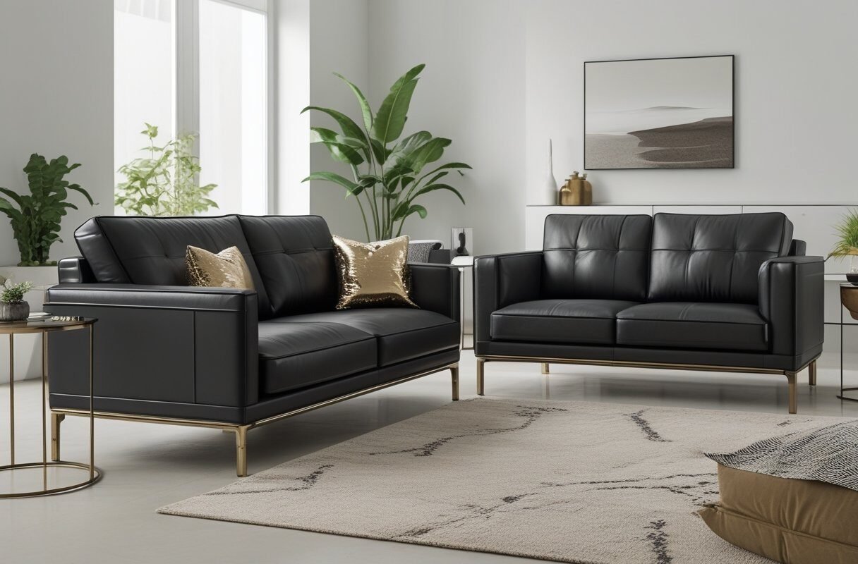 Pair with Metallic Accents