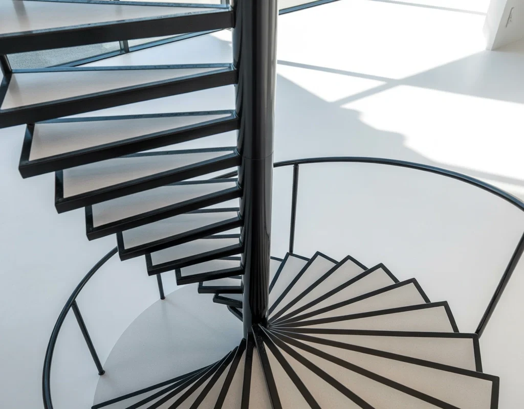 Spiral Stairs with Compact Steps