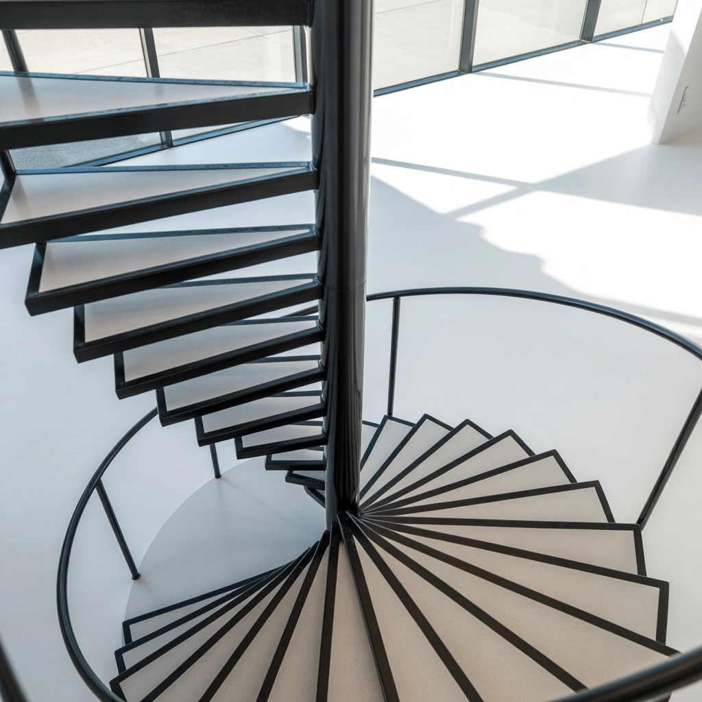 Spiral Stairs with Compact Steps