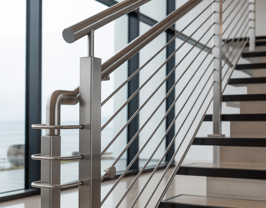 Stainless Steel Stairs Railing Design