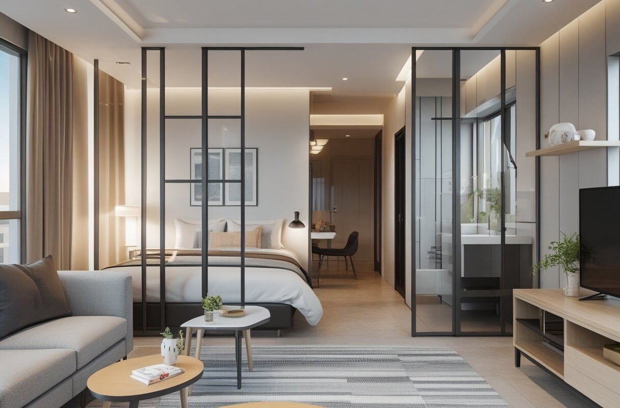 Studio Style With Partition Walls