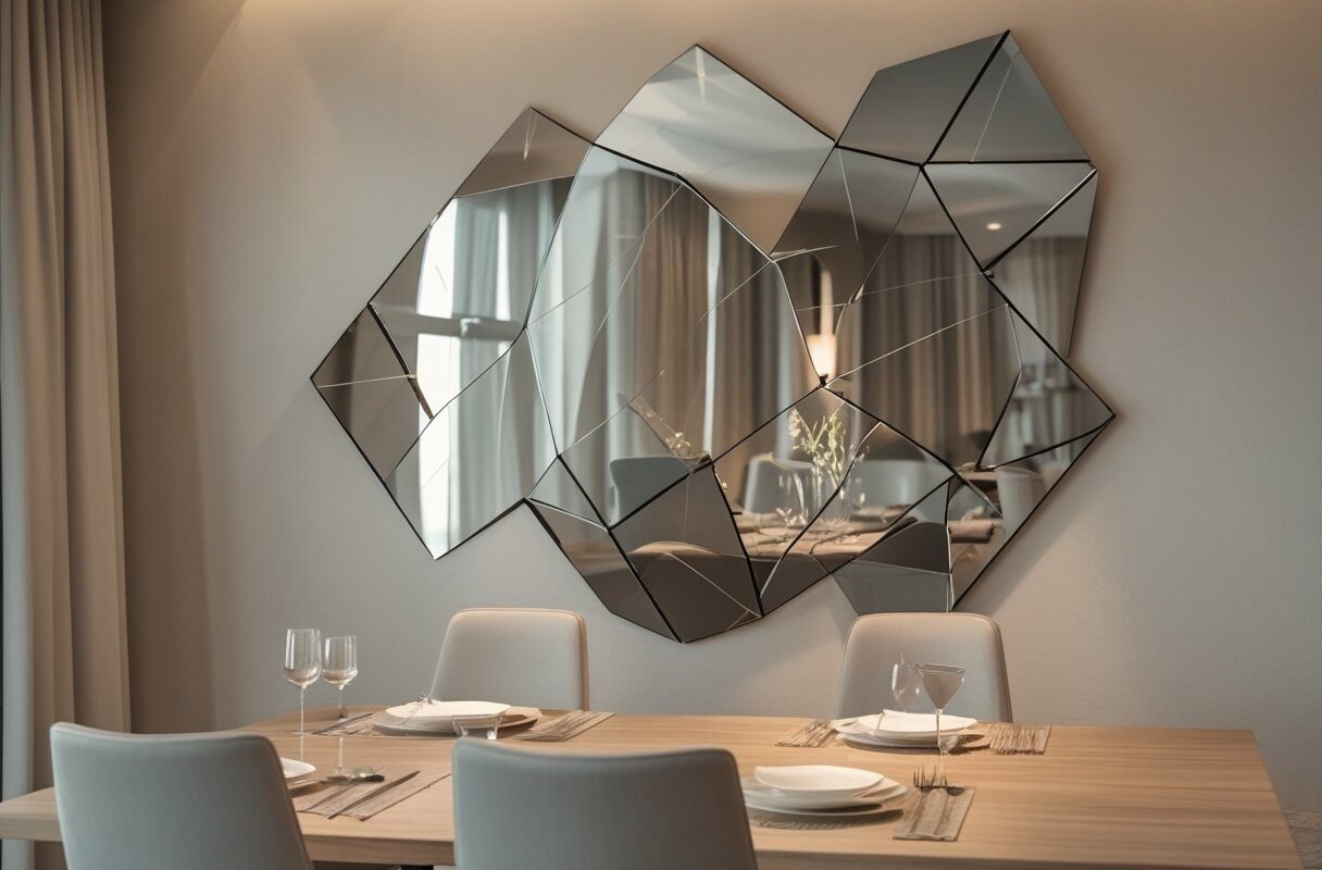 Try a Geometric Mirror for a Unique Wall Decor Look