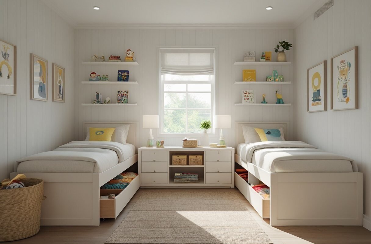 Twin Beds with Storage Drawers
