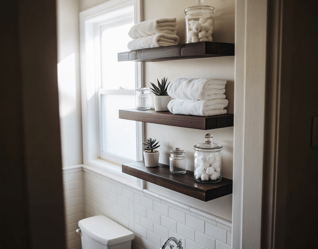 Use Floating Shelves for Decor and Storage