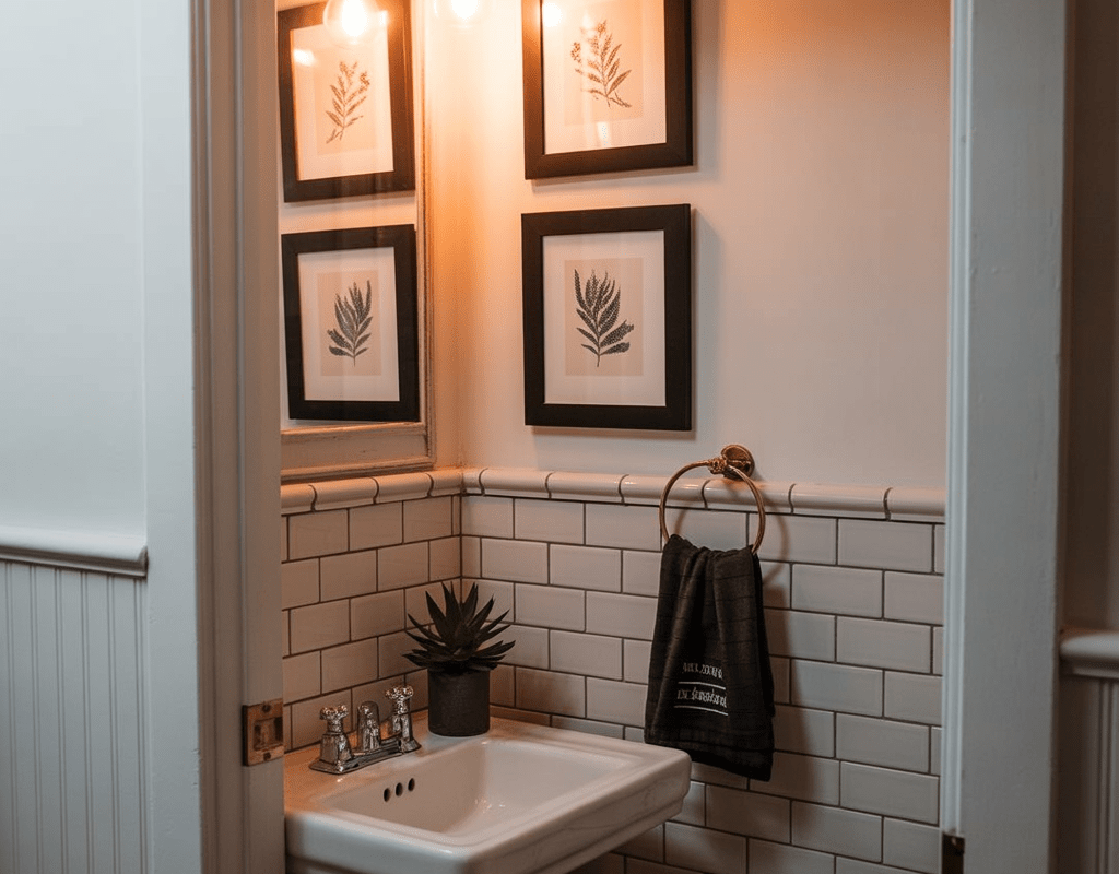 Use Wall Art to Make the Bathroom Feel Finished