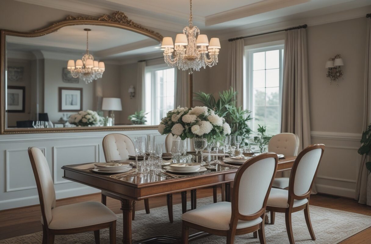 Use a Large Mirror to Add Light and Elegance