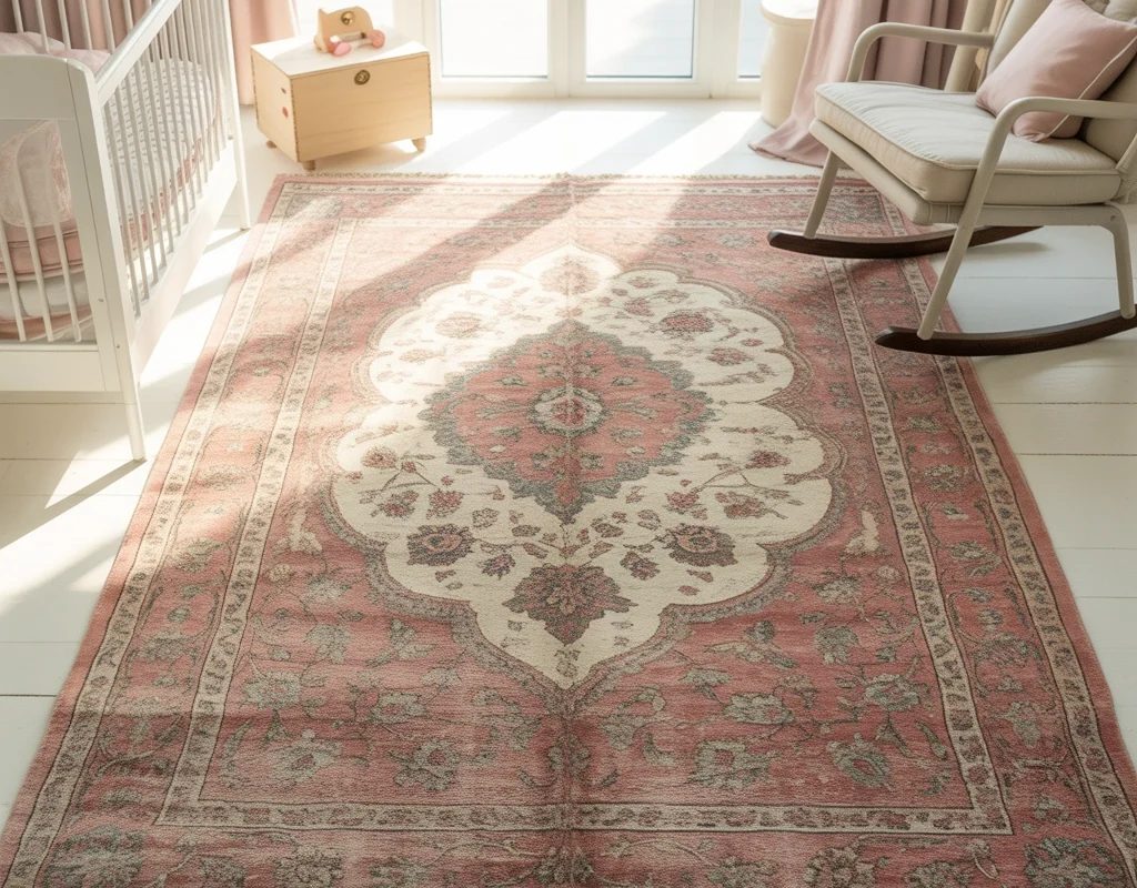 Use a Vintage Rug to Anchor the Room