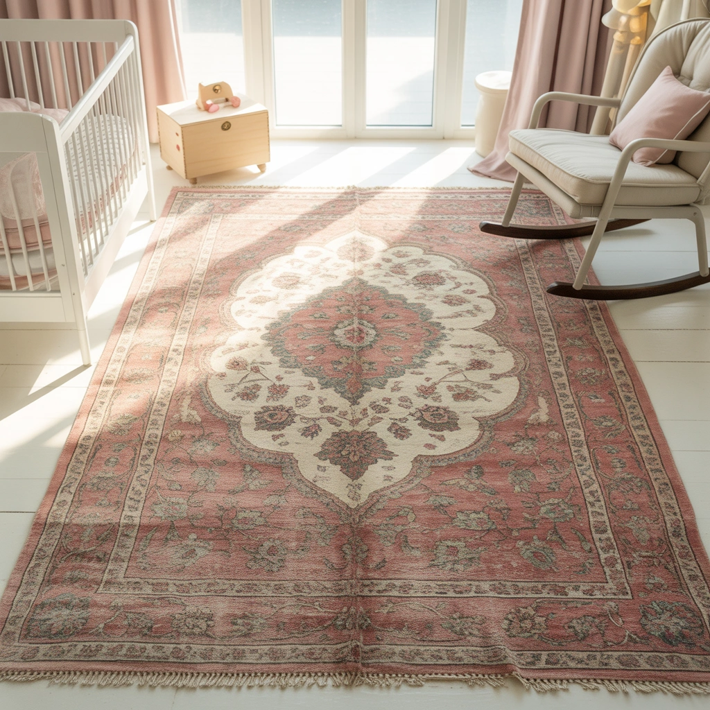 Use a Vintage Rug to Anchor the Room