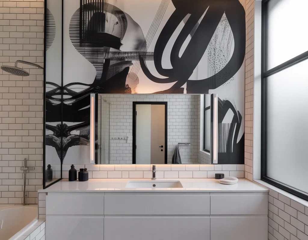 Abstract Black and White Art for a Bold Statement