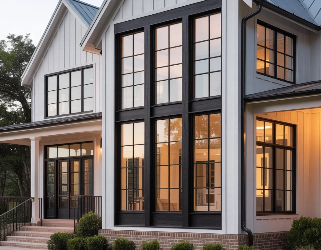 Add Black Window Frames for Modern Contrast