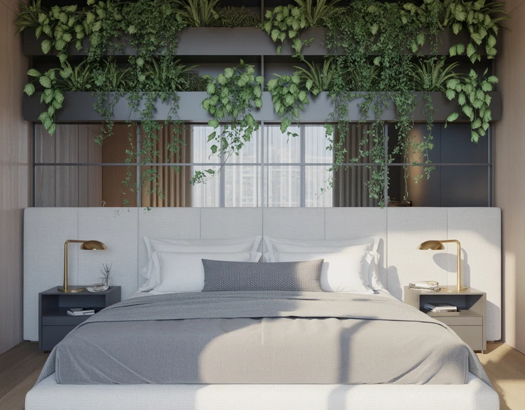Add Greenery Above the Bed