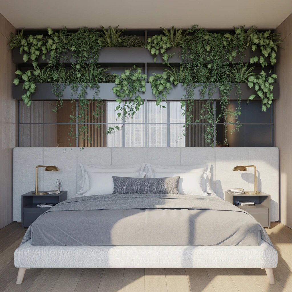 Add Greenery Above the Bed