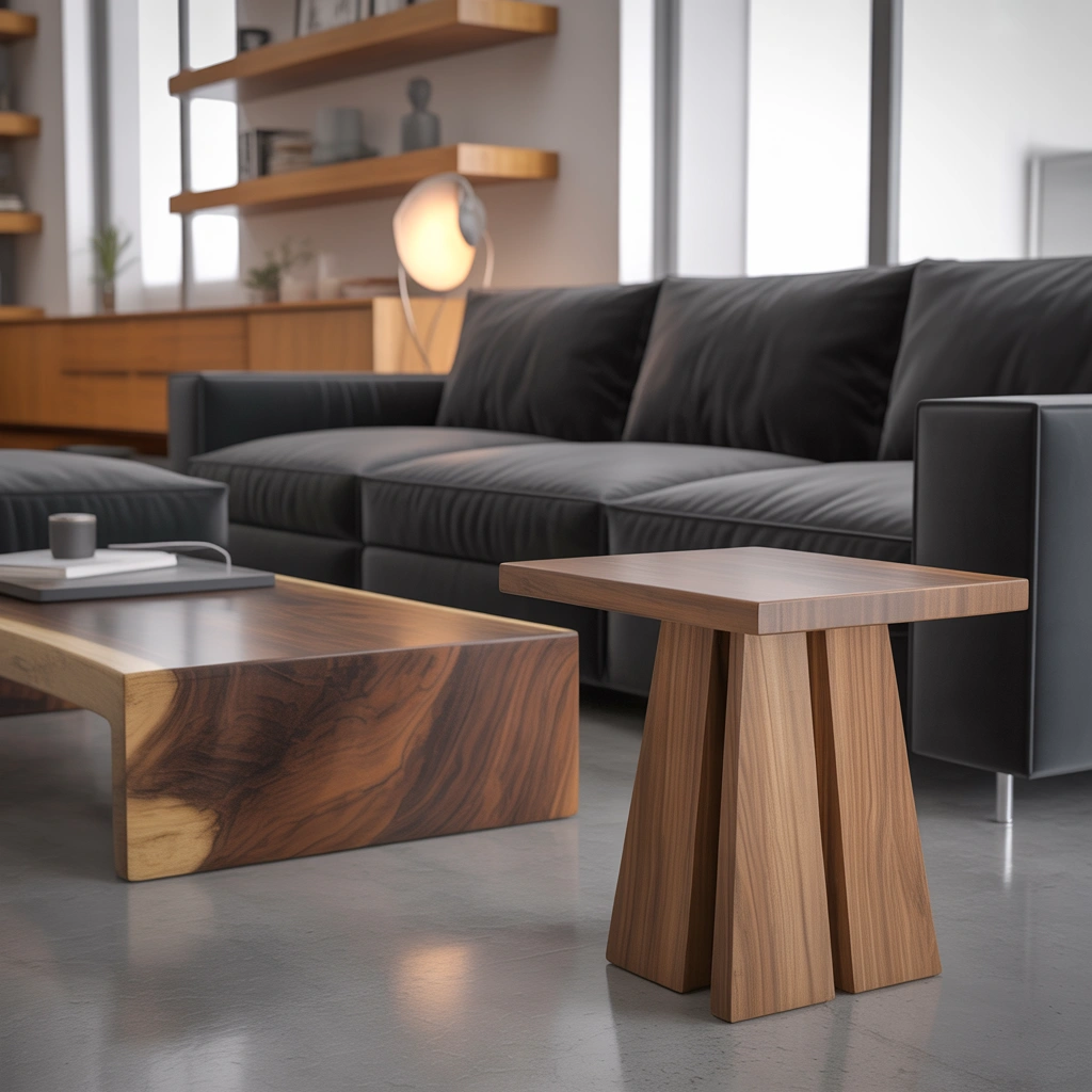 Add Natural Wood Furniture for Warmth