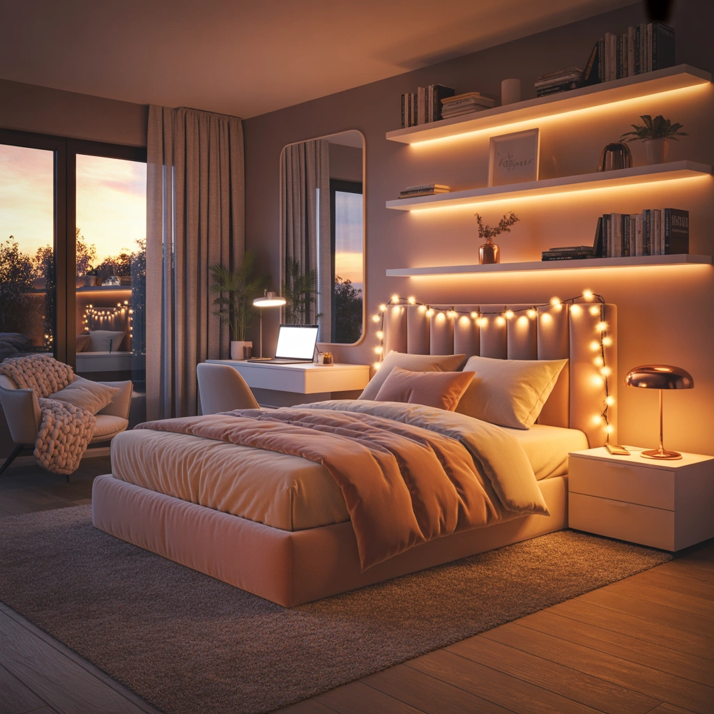 Add Warm Lighting for a Cozy Evening Feel