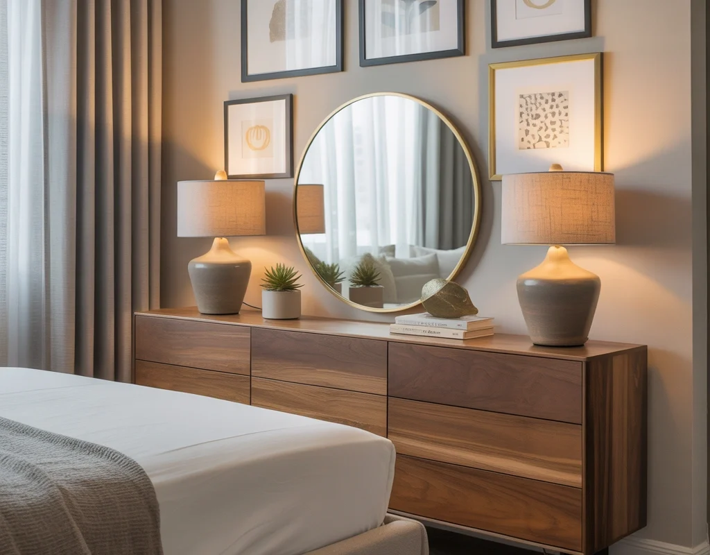 Add a Dresser with Styled Wall Decor Above It