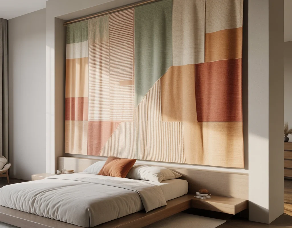 Add a Fabric or Textile Wall Hanging
