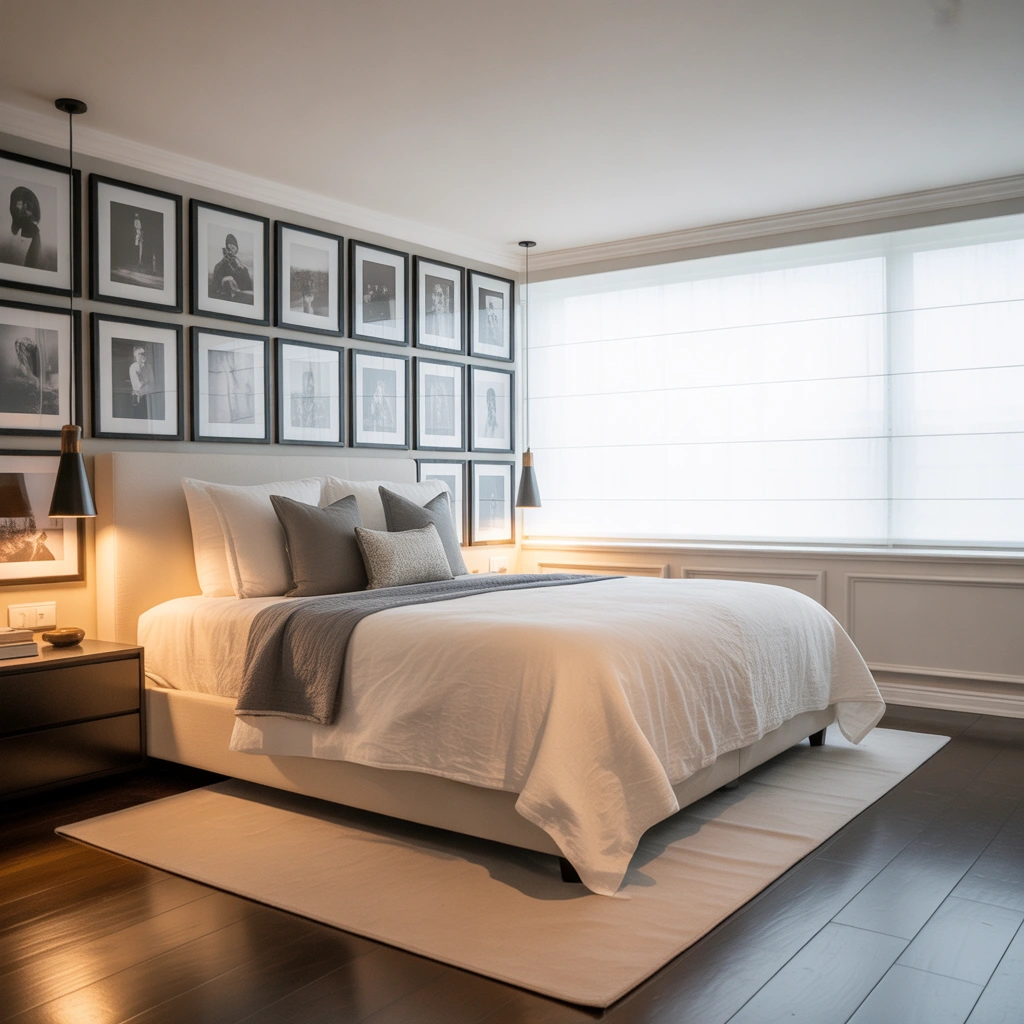 Add a Gallery Wall Behind the Bed