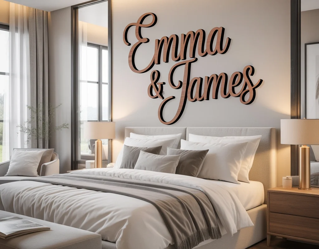 Add a Personalized Couple Name Sign