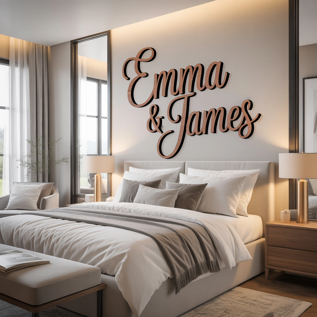Add a Personalized Couple Name Sign