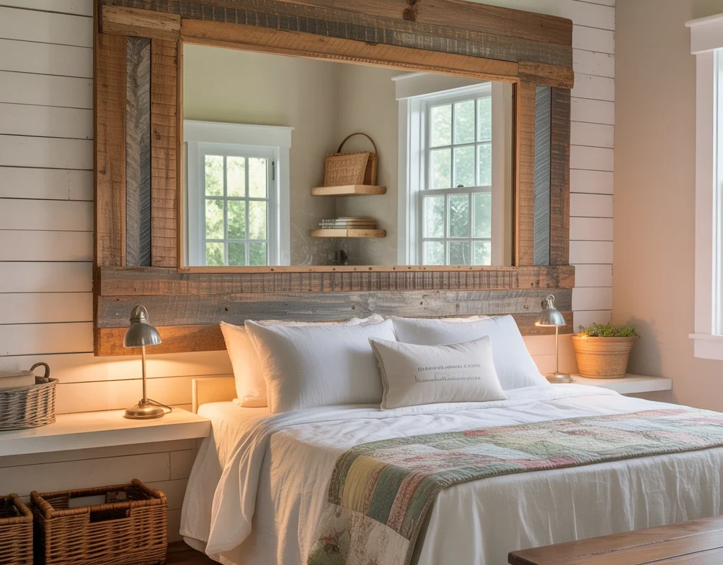 Add a Rustic Mirror to Reflect Light