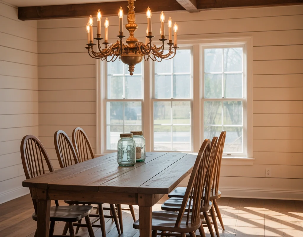 Antique Brass Farmhouse Fixture