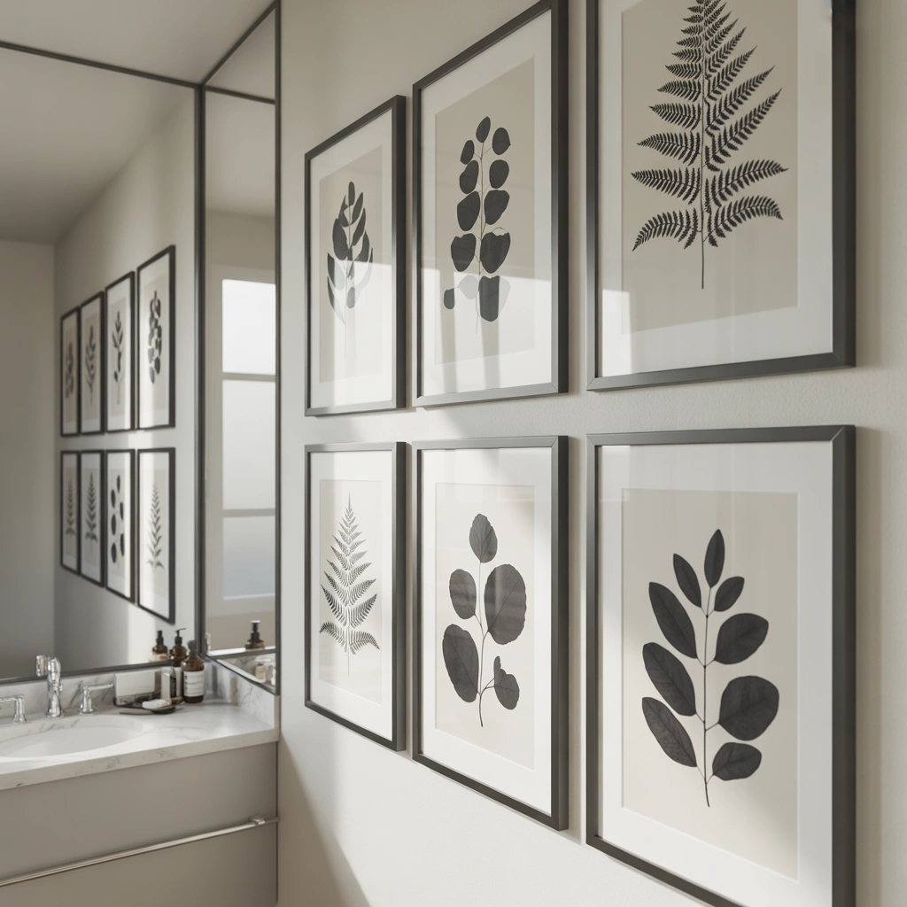Black and White Botanical Prints for a Fresh Natural Touch